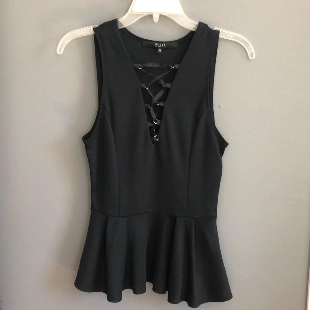 Black peplum
